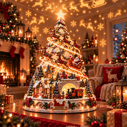 💯 60,000+ Sold - 🎄MerryRealm™ Christmas Village Lightscape Tree