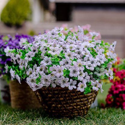 🌸 UV-beständige Kunstblumen – farbecht & farbenfroh für Garten, Terrasse, Heimdekoration