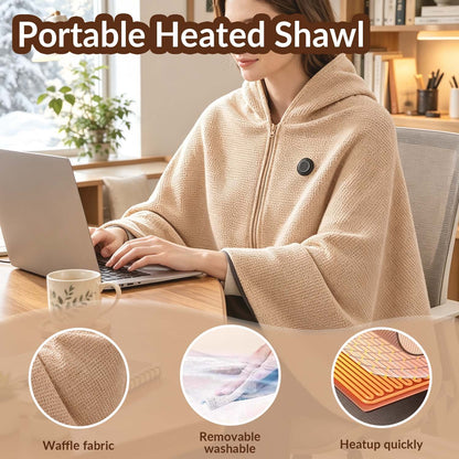 ❄️ LAST CHANCE 50% OFF - Heated Wearable Blanket – Stay Warm at Your Desk Without Bulky Layers 🔥