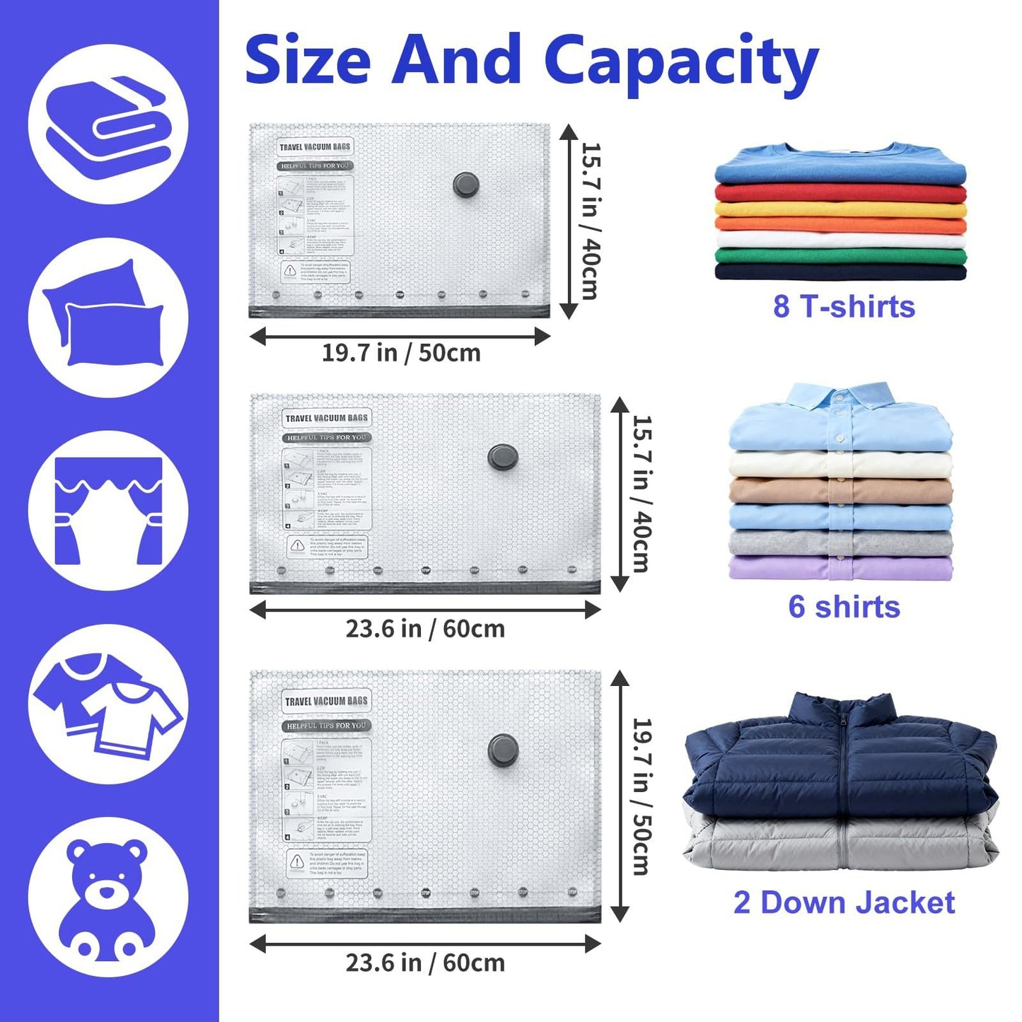 Vacuum Bags for Clothes – Travel & Storage Set🧳
