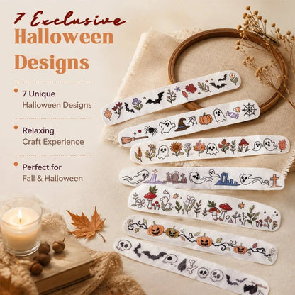 🎃🪡 Halloween Embroidery Pattern Set