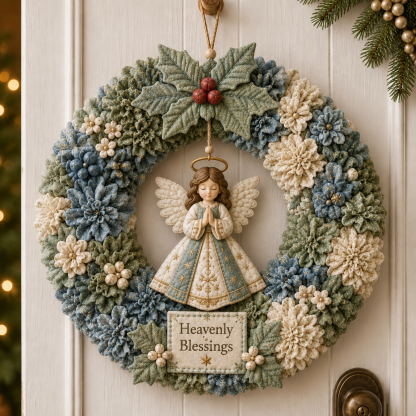 🔥49% Off Last Day - BUY 2 GET 1 FREE🔥🎄 3D Fabric Poke Wreath DIY Kit