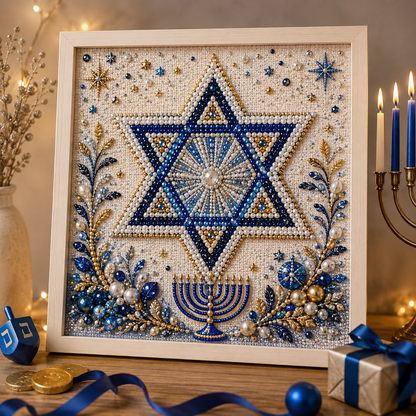 🎁DIY Hanukkah Pearl Art Kit ✨