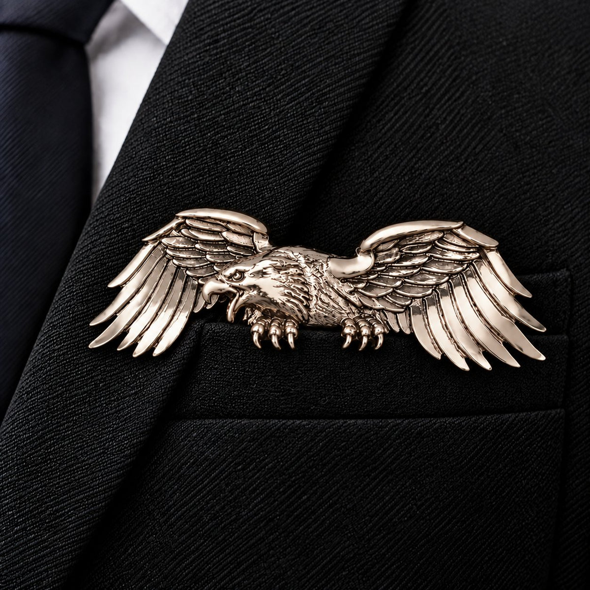 🌟 Luxury Sculpted Animal Brooch – Premium Statement Piece for Suits & Blazers