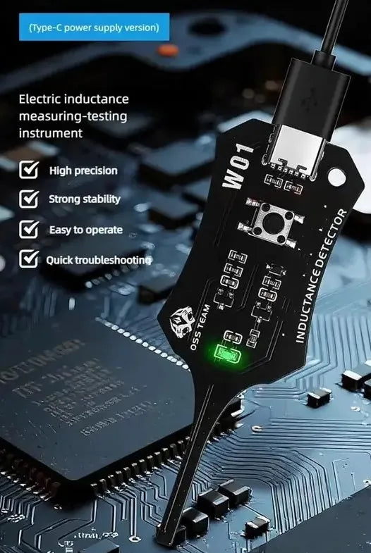 Type-C Inductance Tester Motherboard Coil Tester, Electronic Circuit Board Inductor Detector