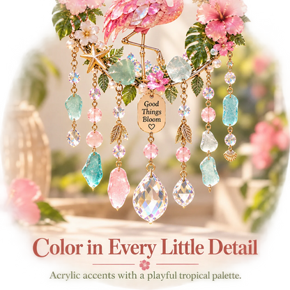 ✨ Sparkling Animal Wind Chime Suncatcher – Colorful Acrylic Crystal Garden Hanging Decor