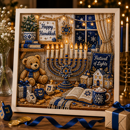 🎁DIY Hanukkah Pearl Art Kit ✨