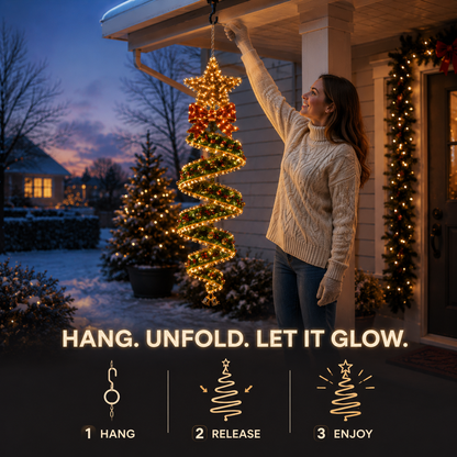 🎅Christmas Early Discount 49% Off🎄Christmas Magic Spiral Hanging LED Light Collection