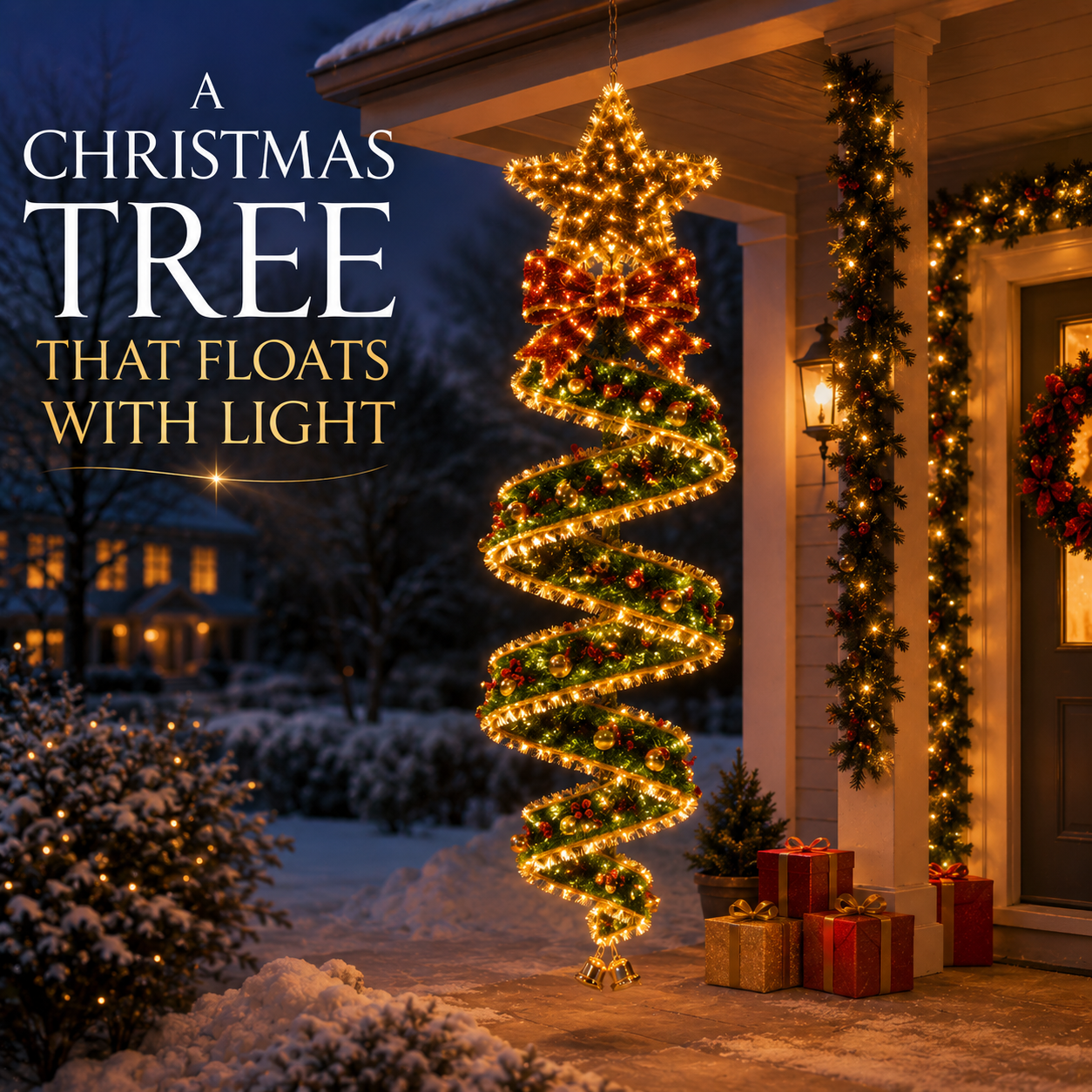 🎅Christmas Early Discount 49% Off🎄Christmas Magic Spiral Hanging LED Light Collection