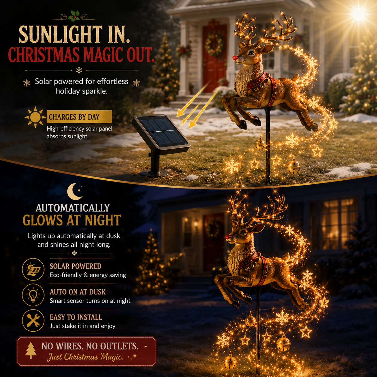 🎅Christmas Early Discount 49% Off🎄✨Christmas Magic Garden Collection - Transform Your Yard Into A Winter Wonderland With Enchanted Flowing Lights