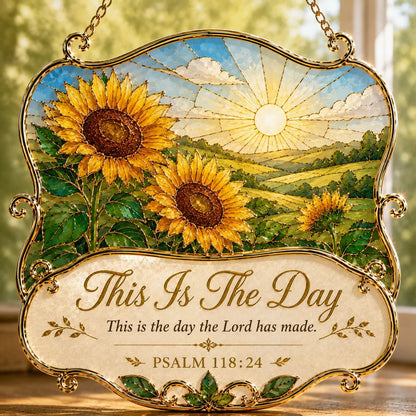 ⏳ Last Day 49% OFF – ✝️ Faith & Scripture Window Hanging Decor | 6 Stained-Glass Bible Verse Designs ✨
