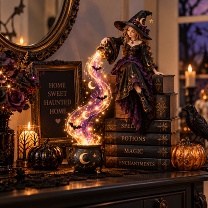 🧙 49% OFF | Witch Cascade Shelf Light – A Magical Glow for Halloween Night ✨