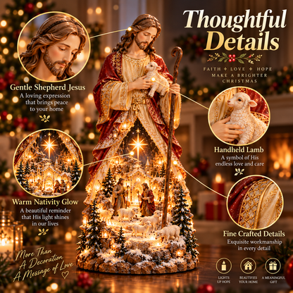 🙏✨ Last Day 49% OFF✨ Mary & Jesus Light of Faith Collection™ – Lighted Nativity Christmas Decor