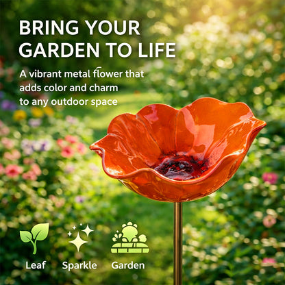 🔥2026 Muttertagsgeschenke 50% Rabatt🔥Handgemachter Blumen-Gartenstecker aus Metall🐦