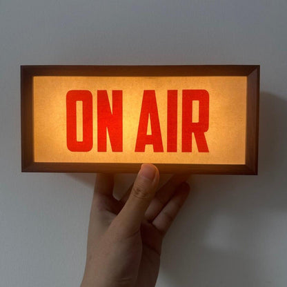 ON AIR Sign Lamp, Podcast Box Sign