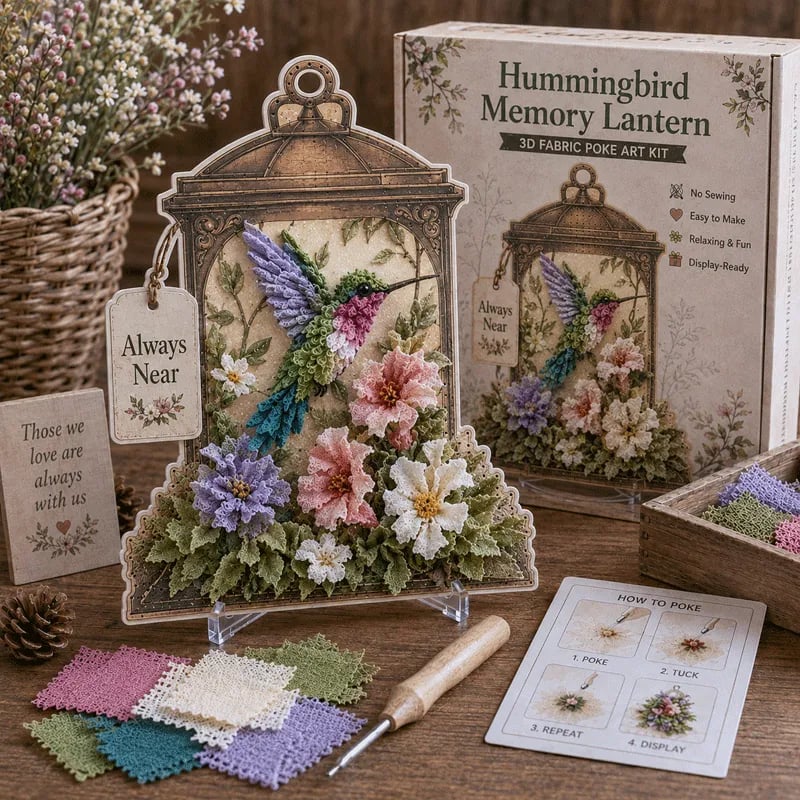 Hummingbird memory lantern kit