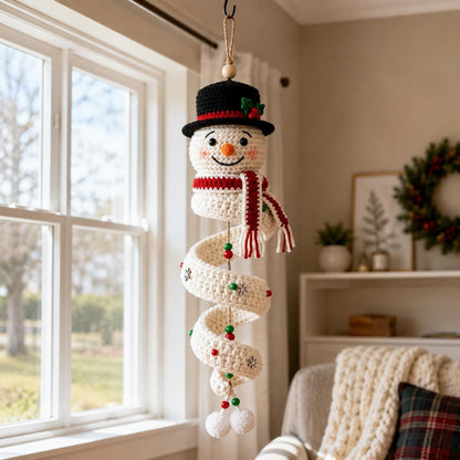 🔥Last Day 50% OFF - 🎅🌲Crochet Snowman Spiral Oranment DIY Kit
