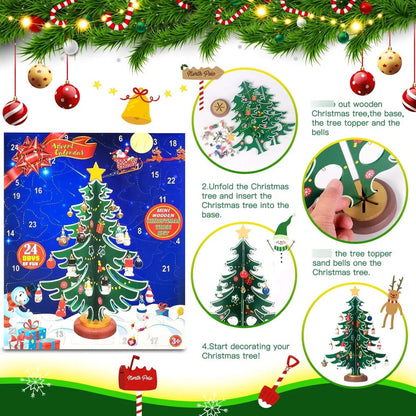 🎄🎁 24-Day Christmas Tree Advent Calendar – ✨Daily Ornament Surprises for Kids & Holiday Family Fun