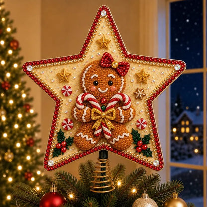 🔥Last Day 49% OFF - 🎄🎅Pearl Diamond Art Christmas Tree Topper Kit
