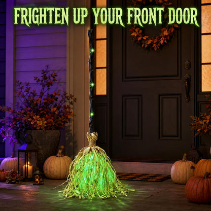 Magic Dancing Witch Broom – Animated Halloween Decor