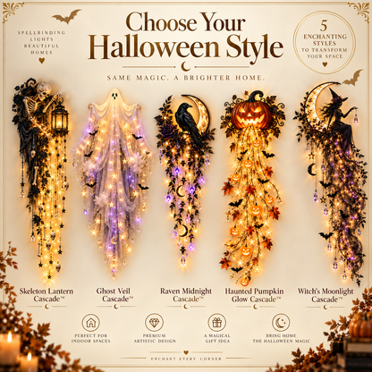 🔥Last Day 49% OFF -✨Elegant Halloween Cascade Wall Light Collection