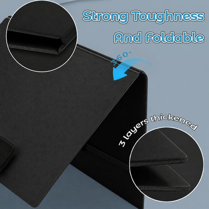 A4/A5 Foldable Clipboard Portfolio – Portable Writing Board with Strong Clip & Elastic Strap