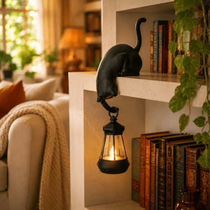 🔥Last Day 50% OFF 🐾Cat Shelf Hook with Vintage Lantern