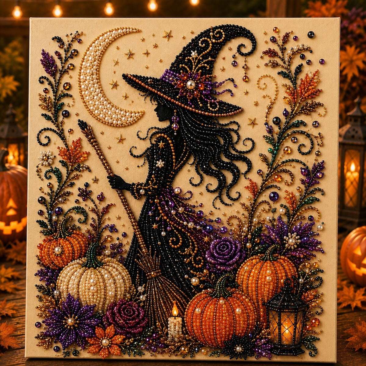 👻 Halloween Ghost Pearl Art DIY Kit