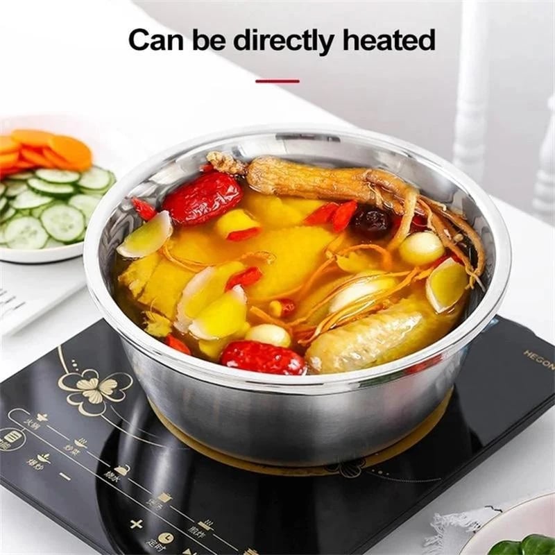 📢📢50% OFF !! ⏰🥬 Slice, Grate & Julienne in Minutes! Multi-Function Stainless Steel Vegetable Prep Bowl for Easy Cooking