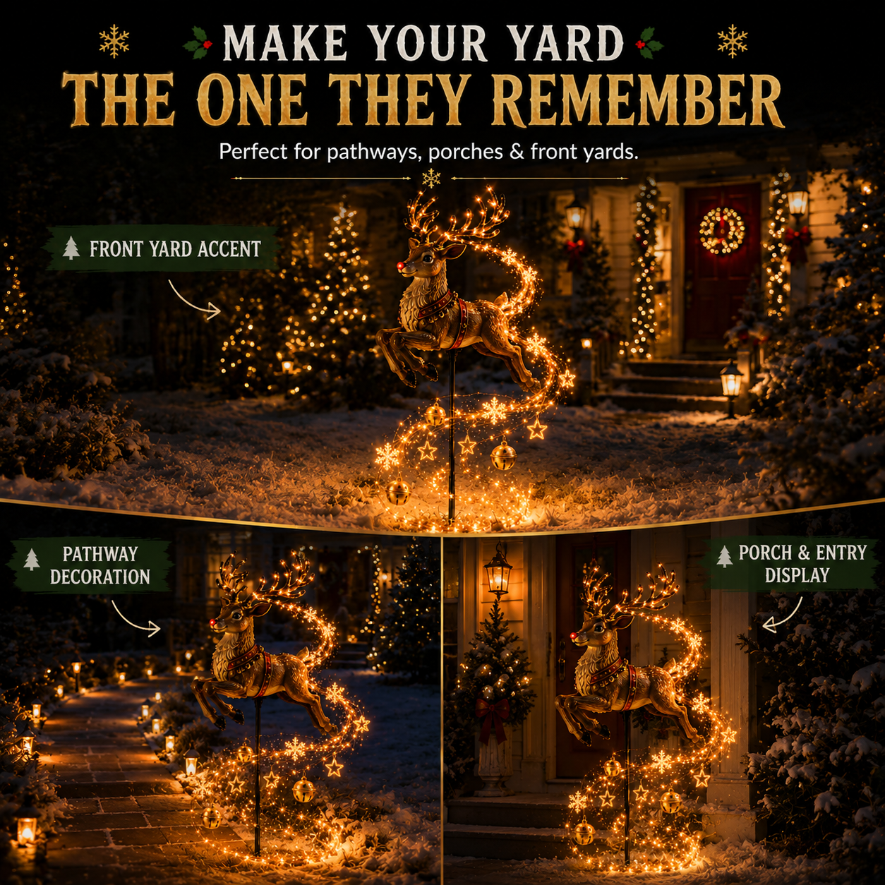 🎅Christmas Early Discount 49% Off🎄✨Christmas Magic Garden Collection - Transform Your Yard Into A Winter Wonderland With Enchanted Flowing Lights