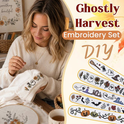 🎃🪡 Halloween Embroidery Pattern Set