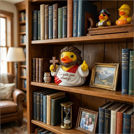 Figurine Jésus Canard – Un Rappel Chaleureux de la Foi, de l'Espérance et de la Présence de Dieu