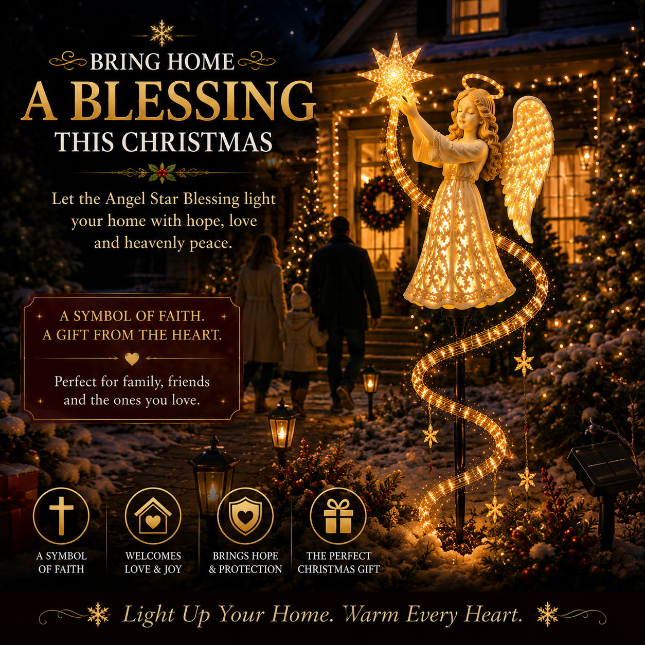 🔥Hot Sale 49% OFF-🎄Angel Star Blessing Garden Light👼