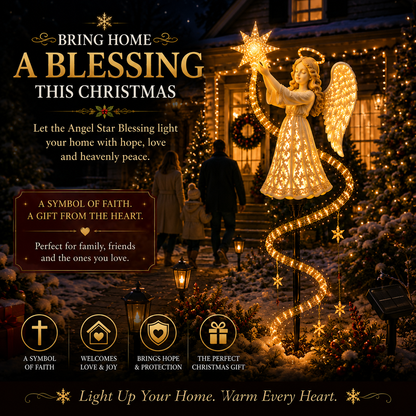 🔥Hot Sale 49% OFF-🎄Angel Star Blessing Garden Light👼