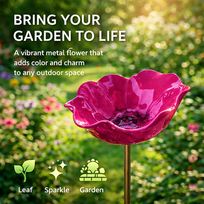 🔥2026 Muttertagsgeschenke 50% Rabatt🔥Handgemachter Blumen-Gartenstecker aus Metall🐦
