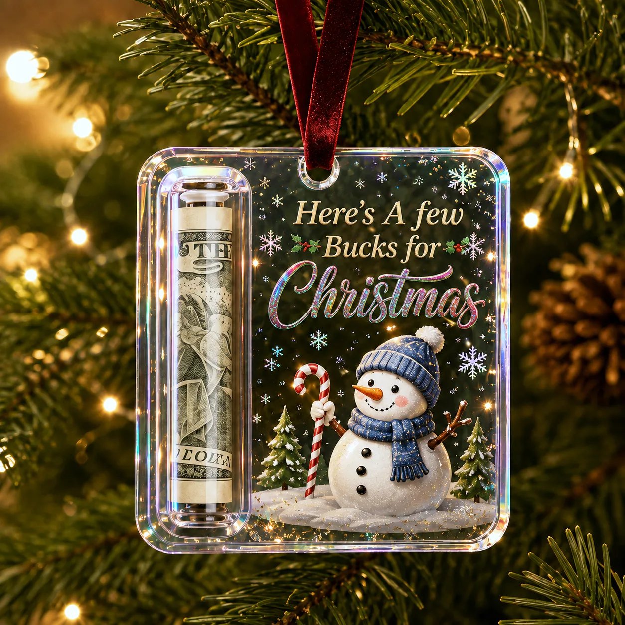 🔥Last Day 50% OFF - ✨🎄Christmas Cash Gift Holder Ornament