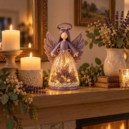 ⏳ Last Day 49% OFF – 👼 Blooming Guardian Angel Light | Floral LED Angel in Lavender, Rose & Sage ✨