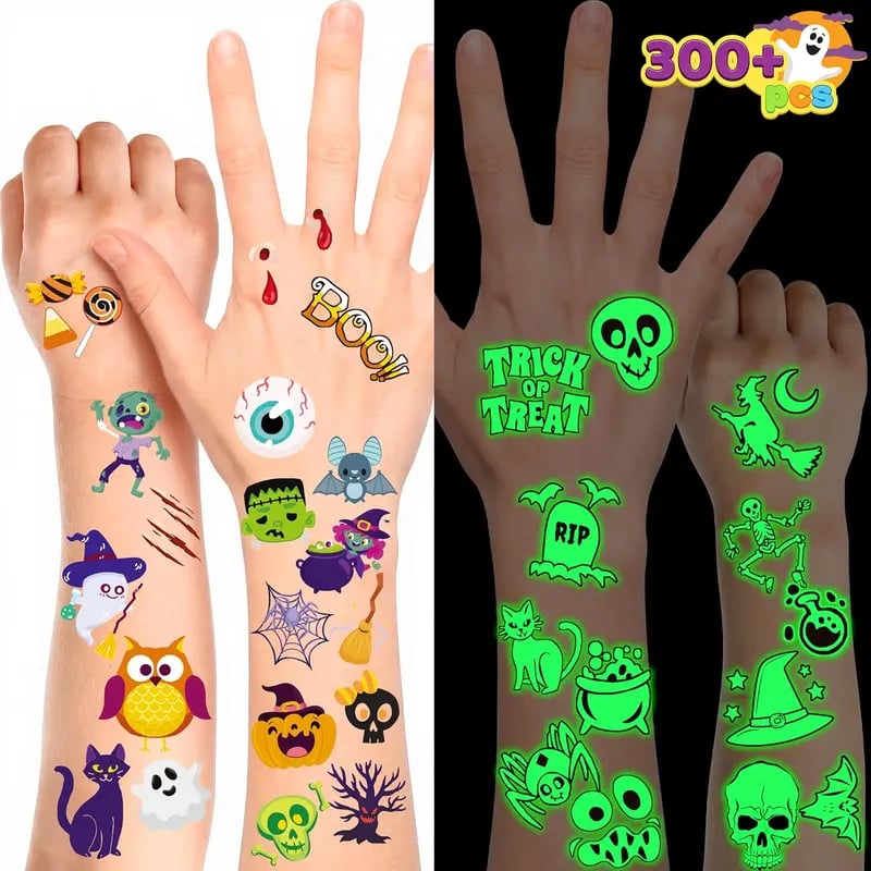 🎃Halloween Tattoo Mega Pack: 300+ Glowing Designs for Trick-or-Treat👻