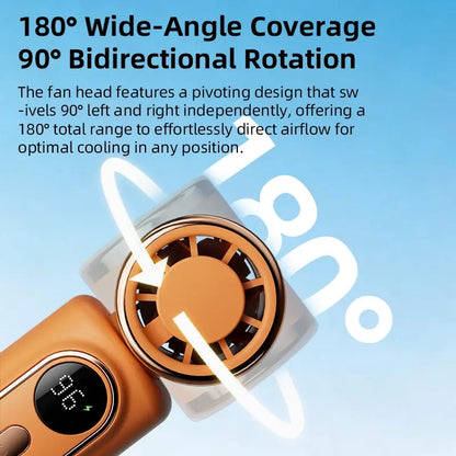 🌬️New Arrival 50% OFF🌬️ Mini Portable Handheld Clip Fan – 3-in-1 Rechargeable 3000mAh Battery 🔋