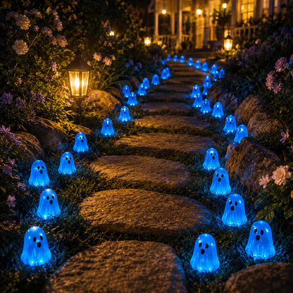 ⏳ Last day 50% OFF – 👻Glow In Dark Cute Ghost Resin Bead Set
