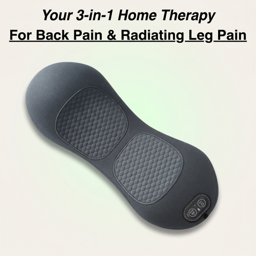 3-in-1 Electric Lumbar Heating Massage Pillow