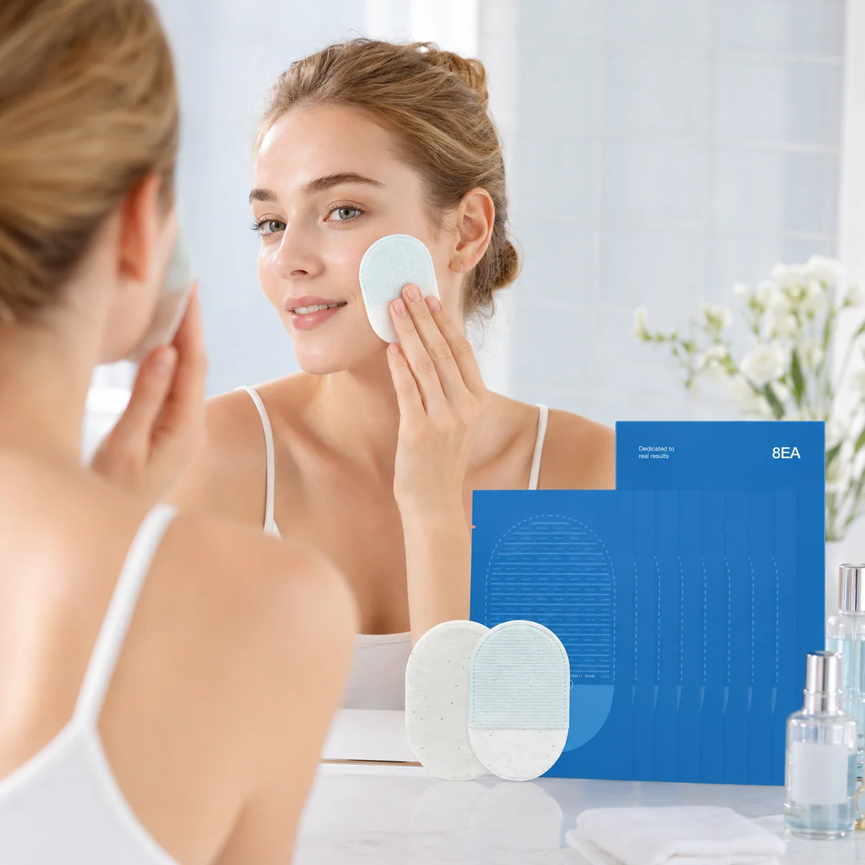 Body Exfoliating Scrub Pads For Bumpy Flaky Skin 8 Pack