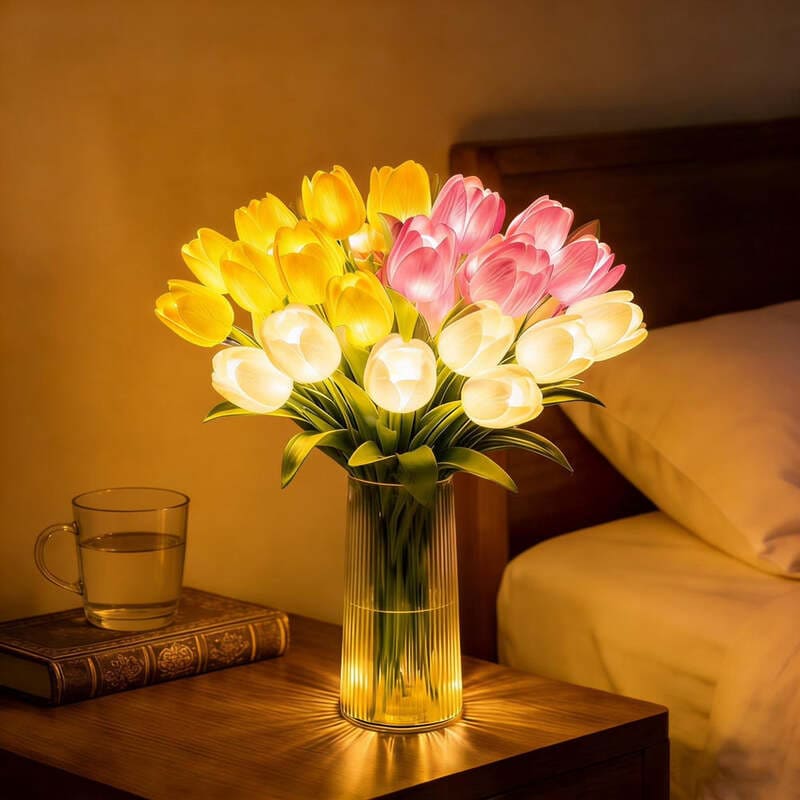 Romantic Tulip LED Flower Lamp