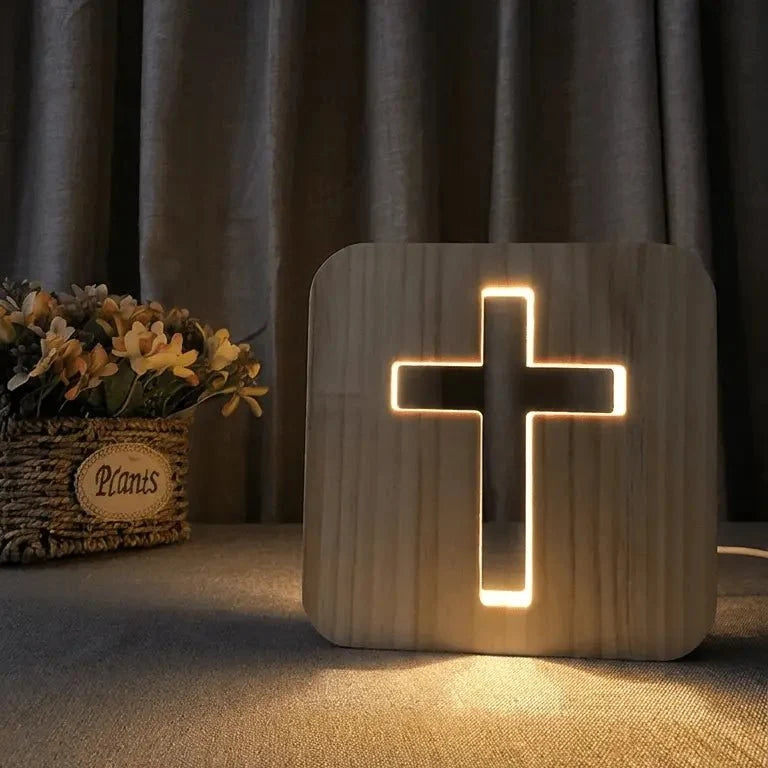 Lumen - Wooden Cross Lamp