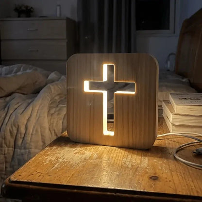 Lumen - Wooden Cross Lamp