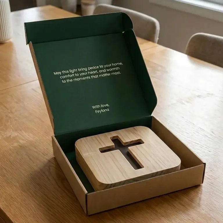 Lumen - Wooden Cross Lamp