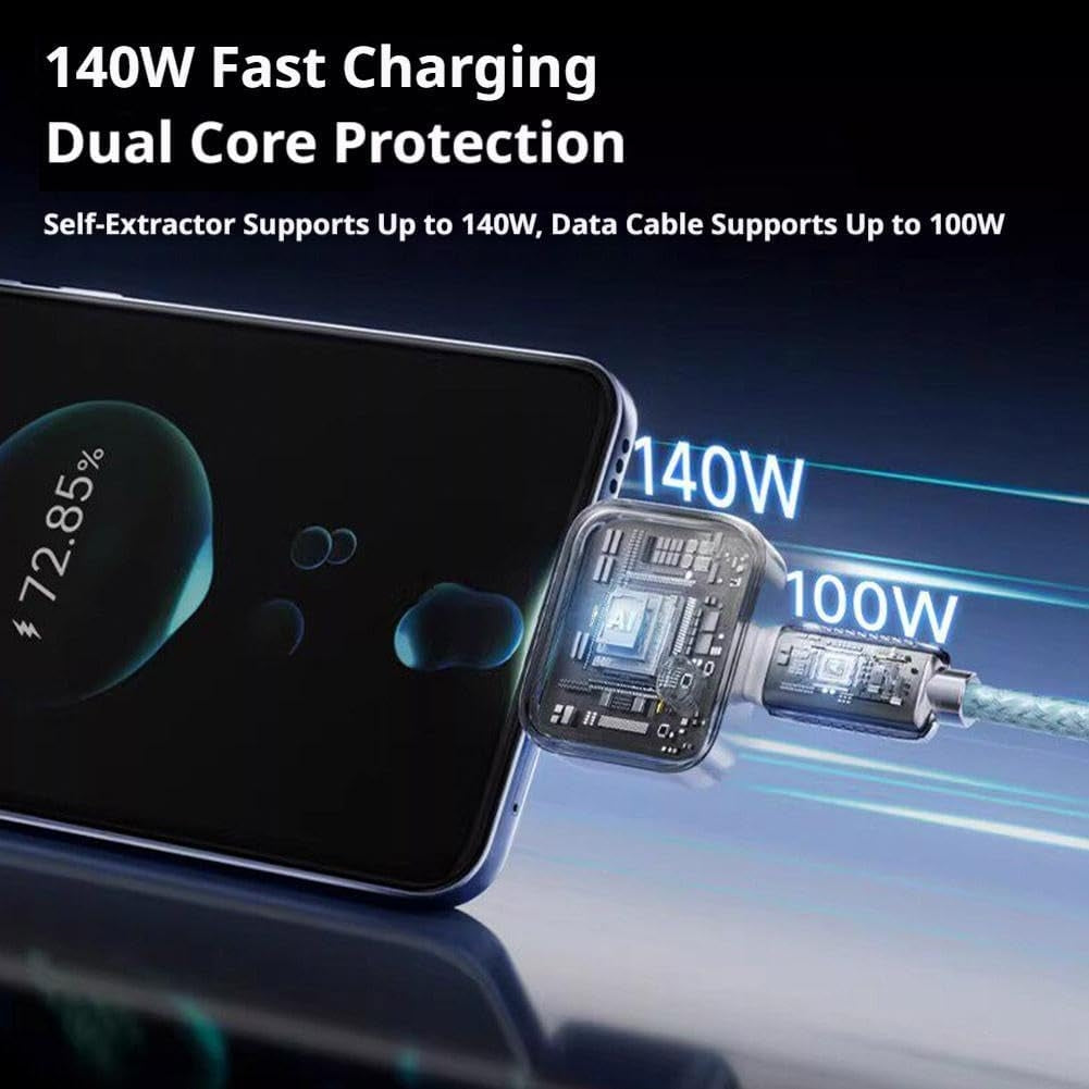 Cotitoc ™Smart Auto Stop Charging Adapter Auto Cut-Off Charger Protector with AI Full-Charge Disconnect Universal Overcharge Protection Adapter for Phone