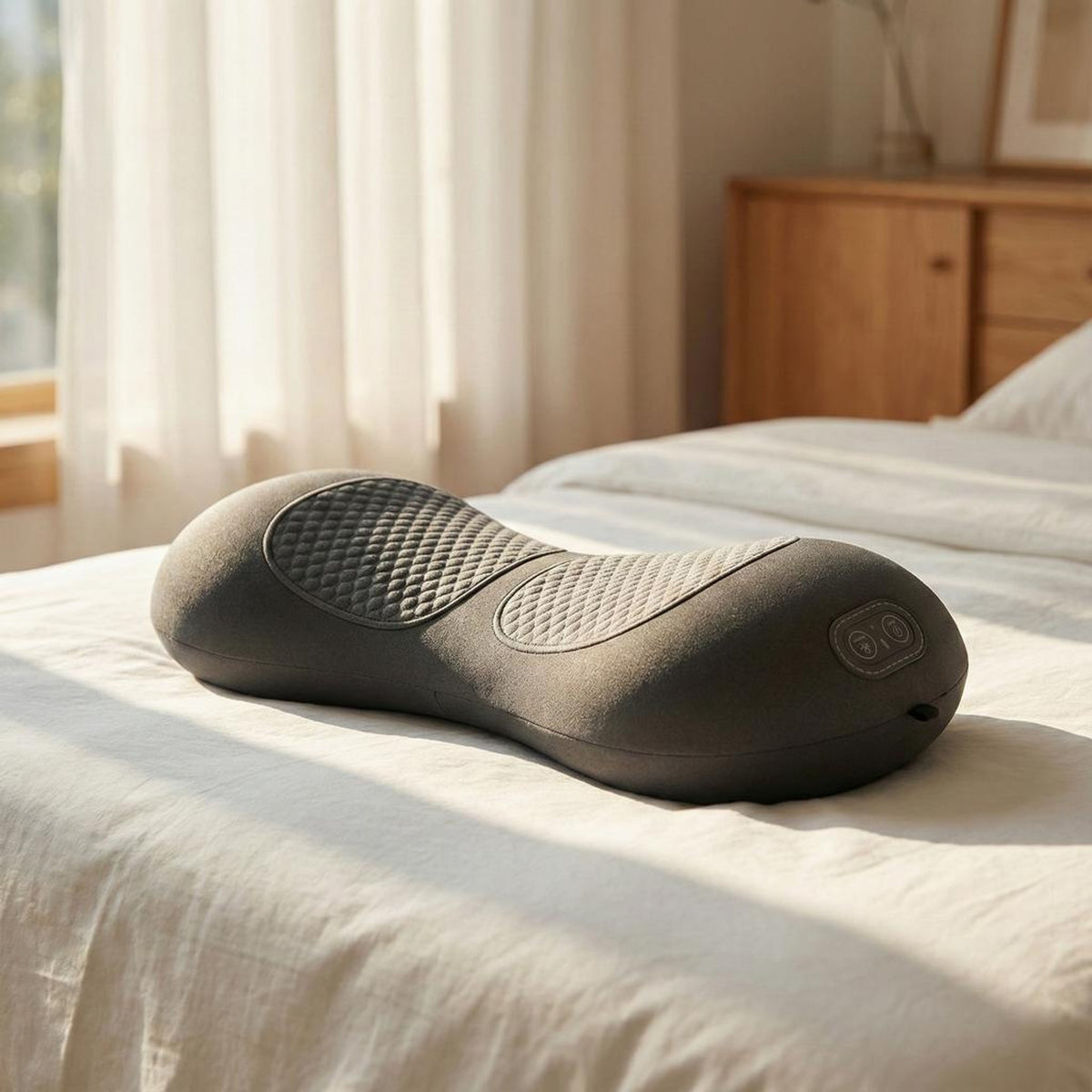 3-in-1 Electric Lumbar Heating Massage Pillow