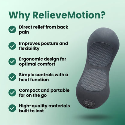 3-in-1 Electric Lumbar Heating Massage Pillow