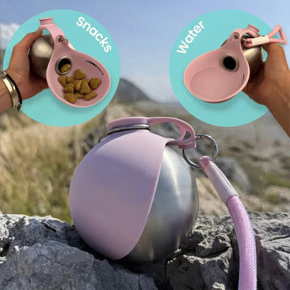 🔥50% OFF🔥2-in-1 Dog Water Bottle & Bowl – No Extra Bowl to Carry, Just Flip & Drink